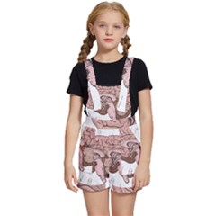 Cerebrum Human Structure Cartoon Human Brain Kids  Short Overalls by Sapixe