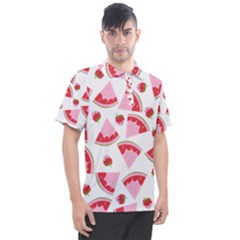 Pink Watermeloon Men s Polo Tee by Sapixe