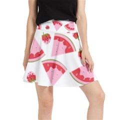 Pink Watermeloon Waistband Skirt by Sapixe