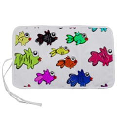 Fish Fishes Marine Life Swimming Water Pen Storage Case (l) by Sapixe