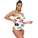 Fish Fishes Marine Life Swimming Water Retro Full Coverage Swimsuit View3