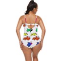 Fish Fishes Marine Life Swimming Water Retro Full Coverage Swimsuit View4