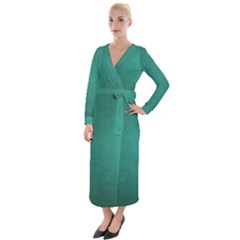 Background-green Velvet Maxi Wrap Dress by nateshop