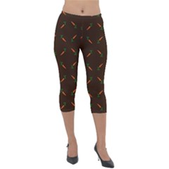 Carrots Lightweight Velour Capri Leggings  by nateshop