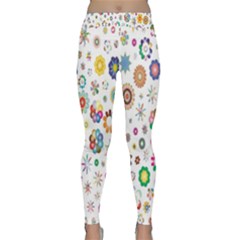  Background Chromatic Colorful Classic Yoga Leggings by artworkshop