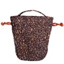 Coffee Beans Food Texture Drawstring Bucket Bag View2