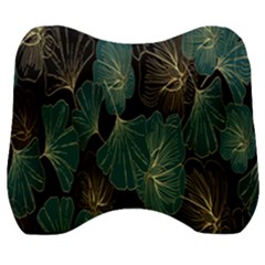 Leaves Velour Head Support Cushion by nateshop