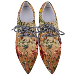 Flower Cubism Mosaic Vintage Pointed Oxford Shoes by Jancukart