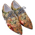 Flower Cubism Mosaic Vintage Pointed Oxford Shoes View3