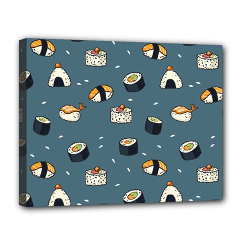 Sushi Pattern Canvas 14  X 11  (stretched) by Jancukart