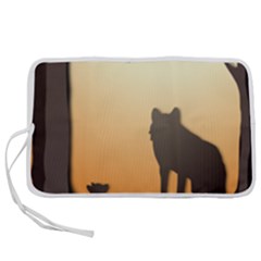 Vectors Painting Wolves Nature Forest Pen Storage Case (m) by Amaryn4rt