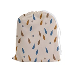 Raindrops Water Drops Pattern Drawstring Pouch (xl) by Amaryn4rt