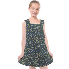 Abstract Pattern Sprinkles Kids  Cross Back Dress by Amaryn4rt