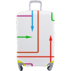 Arrows Direction Productionplanning Luggage Cover (large) by Wegoenart