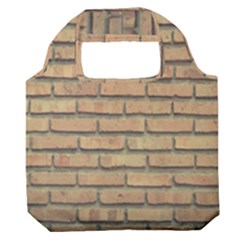 Bricks Wall Red  Premium Foldable Grocery Recycle Bag by artworkshop