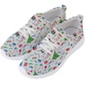 New Year Christmas Winter Watercolor Men s Velcro Strap Shoes View2