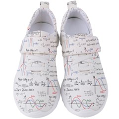 Math Formula Pattern Women s Velcro Strap Shoes by Wegoenart
