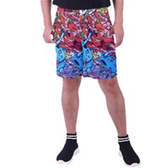 Graffiti-wall-mural-painting-arts Men s Pocket Shorts by Simbadda