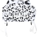 Black And White Leopard Print Jaguar Dots Full Print Backpack View4