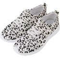 Black And White Leopard Print Jaguar Dots Men s Velcro Strap Shoes View2