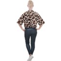 Leopard Jaguar Dots Mock Neck Tee View2