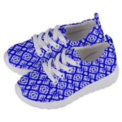 Portuguese Tiles Vibes Plaids Kids  Lightweight Sports Shoes by ConteMonfrey