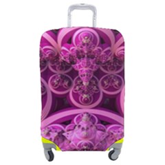 Fractal-math-geometry-visualization Pink Luggage Cover (medium) by Pakrebo