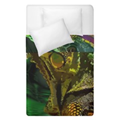 Chameleon Reptile Lizard Animal Duvet Cover Double Side (single Size) by Wegoenart