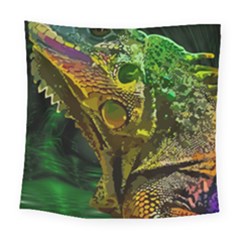 Chameleon Reptile Lizard Animal Square Tapestry (large) by Wegoenart