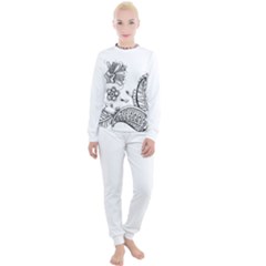 Im Fourth Dimension Black White 28 Women s Lounge Set by imanmulyana