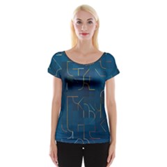 Illustration Abstract Art Artistic Celebration Cap Sleeve Top by Wegoenart