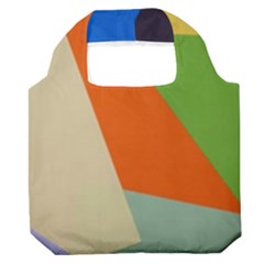 Illustration Colored Paper Abstract Background Premium Foldable Grocery Recycle Bag by Wegoenart