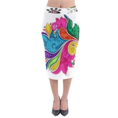 Im Fourth Dimension Colour 30 Midi Pencil Skirt by imanmulyana