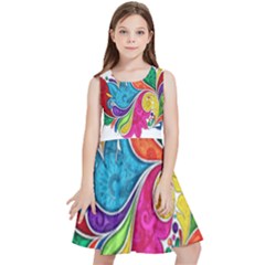 Im Fourth Dimension Colour 30 Kids  Skater Dress by imanmulyana