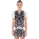 IM Fourth Dimension Black White 35 Drop Hem Mini Chiffon Dress View1