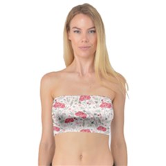 Illustration Flowers Pattern Wallpaper Floral Bandeau Top by Wegoenart