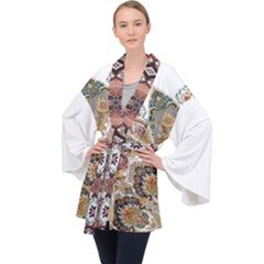 Im Fourth Dimension Colour 52 Long Sleeve Velvet Kimono  by imanmulyana