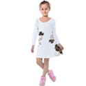 IM Fourth Dimension Colour 55 Kids  Long Sleeve Velvet Dress View1