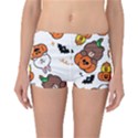 Illustration Pumpkin Bear Bat Bunny Chicken Reversible Boyleg Bikini Bottoms View1