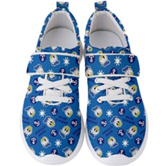 Illustration Duck Cartoon Background Men s Velcro Strap Shoes by Sudhe