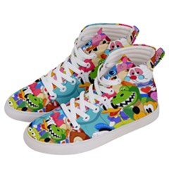 Illustration Cartoon Character Animal Cute Women s Hi-top Skate Sneakers by Sudhe