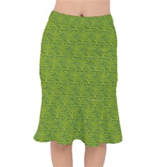 Oak Tree Nature Ongoing Pattern Short Mermaid Skirt by Mariart