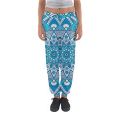 Mandala Blue Women s Jogger Sweatpants by zappwaits