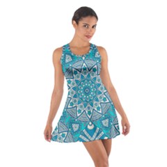 Mandala Blue Cotton Racerback Dress by zappwaits