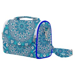 Mandala Blue Satchel Shoulder Bag by zappwaits