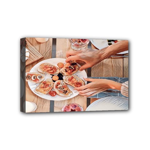 A Beautiful Table - Italian Food Mini Canvas 6  X 4  (stretched) by ConteMonfrey