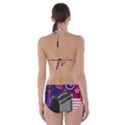 Music Abstract Background Energy Cut-Out One Piece Swimsuit View2