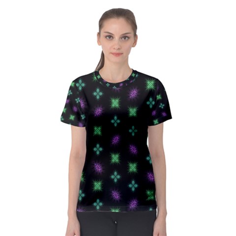 Pattern Background Bright Pattern Women s Sport Mesh Tee by danenraven