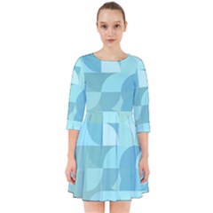 Geometric Ocean  Smock Dress by ConteMonfrey