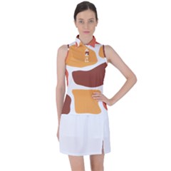 Geometric Pastel Bricks Women s Sleeveless Polo Tee by ConteMonfrey